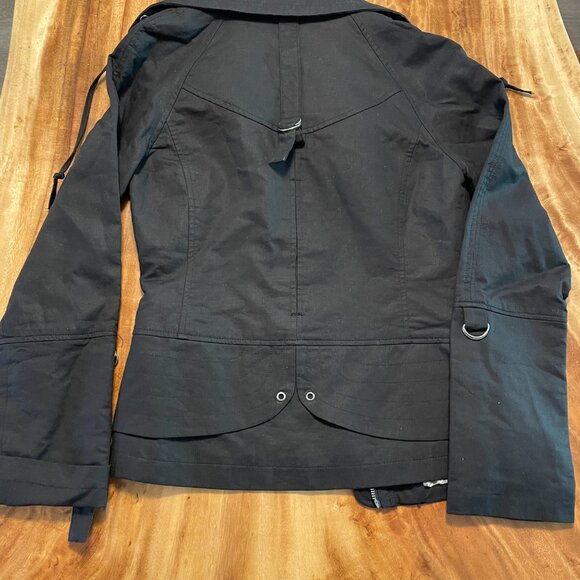 Womens 3 Three Stones Coat Jacket Black Size Small Easy Love Brand New - Picture 13 of 14